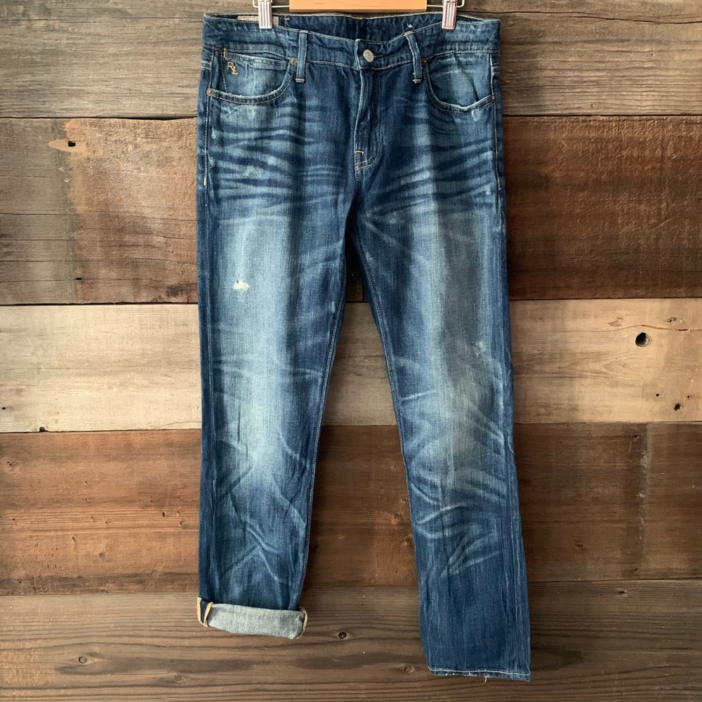 Polo by Ralph Lauren Women's Boyfriend Jeans - Blue Denim - Picture 2 of 8